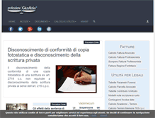 Tablet Screenshot of professionegiustizia.it